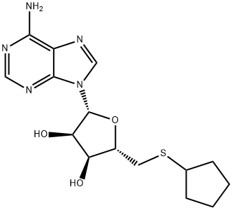 Adenosine, 5'-S-cyclopentyl-5'-thio- (9CI) Structural