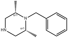 Piperazine, 2,6-dimethyl-1-(phenylmethyl)-, (2R,6S)-rel- Structural