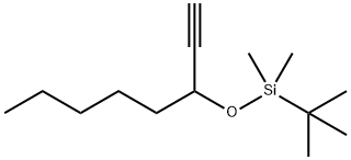 Silane, (1,1-dimethylethyl)[(1-ethynylhexyl)oxy]dimethyl- Structural