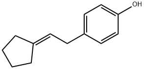 Phenol, 4-(2-cyclopentylideneethyl)- Structural