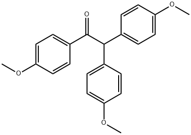 Ethanone, 1,2,2-tris(4-methoxyphenyl)- Structural