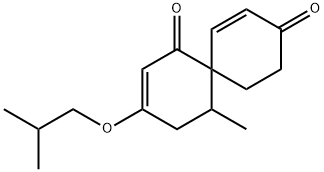 Spiro[5.5]undeca-2,7-diene-1,9-dione, 5-methyl-3-(2-methylpropoxy)- Structural