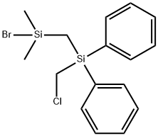 Silane, bromo[[(chloromethyl)diphenylsilyl]methyl]dimethyl- (9CI) Structural