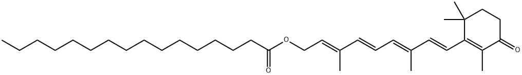Retinol, 4-oxo-, 15-hexadecanoate Structural