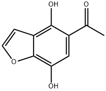 Ethanone, 1-(4,7-dihydroxy-5-benzofuranyl)- Structural