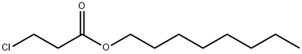 Propanoic acid, 3-chloro-, octyl ester Structural