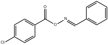 Benzaldehyde, O-(4-chlorobenzoyl)oxime, (E)- (9CI) Structural