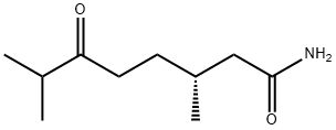 Octanamide, 3,7-dimethyl-6-oxo-, (3R)- Structural