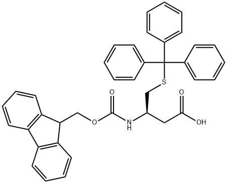 FMOC-β-homocys(trt)-oh Structural
