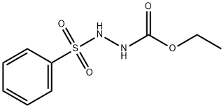 Hydrazinecarboxylic acid, 2-(phenylsulfonyl)-, ethyl ester Structural