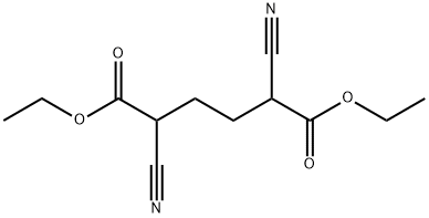 Hexanedioic acid, 2,5-dicyano-, 1,6-diethyl ester Structural