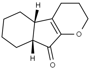 Indeno[2,1-b]pyran-9(2H)-one, 3,4,4b,5,6,7,8,8a-octahydro-, (4bR,8aS)-rel- (9CI) Structural