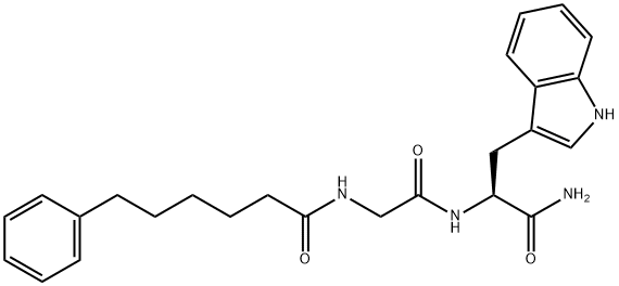 L-Tryptophanamide, N-(1-oxo-6-phenylhexyl)glycyl- Structural