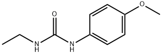 Urea, N-ethyl-N'-(4-methoxyphenyl)- Structural