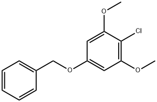 Benzene, 2-chloro-1,3-dimethoxy-5-(phenylmethoxy)- Structural