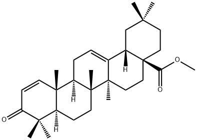 Oleana-1,12-dien-28-oic acid, 3-oxo-, methyl ester Structural