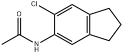 Acetamide, N-(6-chloro-2,3-dihydro-1H-inden-5-yl)- Structural