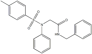 N-benzyl-N~2~-[(4-methylphenyl)sulfonyl]-N~2~-phenylglycinamide Structural