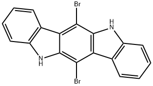 Indolo[3,2-b]carbazole, 6,12-dibromo-5,11-dihydro- Structural