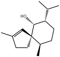 Spiro[4.5]dec-1-en-6-ol, 2,10-dimethyl-7-(1-methylethyl)-, (5S,6R,7S,10R)- Structural