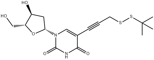 Uridine, 2'-deoxy-5-[3-[(1,1-dimethylethyl)dithio]-1-propynyl]- (9CI) Structural