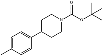 1-Piperidinecarboxylic acid, 4-(4-methylphenyl)-, 1,1-dimethylethyl ester Structural