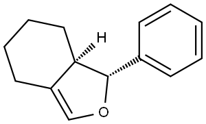 Isobenzofuran, 1,4,5,6,7,7a-hexahydro-1-phenyl-, (1R,7aR)-rel- (9CI) Structural