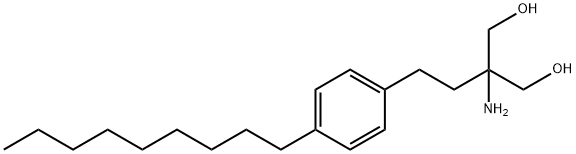 2-amino-2-(4-nonylphenethyl)propane-1,3-diol Structural