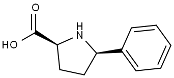 rel-(2S,5R)-5-phenylpyrrolidine-2-carboxylic acid Structural