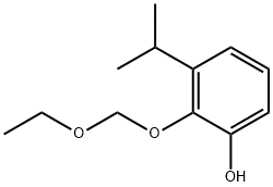 Phenol, 2-(ethoxymethoxy)-3-(1-methylethyl)- Structural
