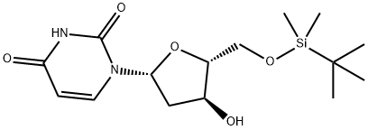 Uridine, 2'-deoxy-5'-O-[(1,1-dimethylethyl)dimethylsilyl]- Structural