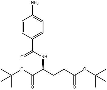 L-Glutamic acid, N-(4-aminobenzoyl)-, bis(1,1-dimethylethyl) ester (9CI) Structural