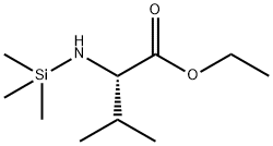 Valine, N-(trimethylsilyl)-, ethyl ester Structural