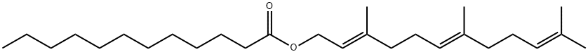 Dodecanoic acid, (2E,6E)-3,7,11-trimethyl-2,6,10-dodecatrien-1-yl ester Structural