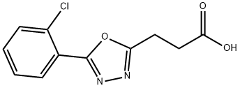 JR-9564, 3-(5-(2-Chlorophenyl)-1,3,4-oxadiazol-2-yl)propanoic acid, 97% Structural