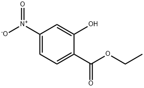Benzoic acid, 2-hydroxy-4-nitro-, ethyl ester Structural