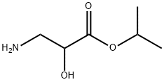 Propanoic acid, 3-amino-2-hydroxy-, 1-methylethyl ester Structural