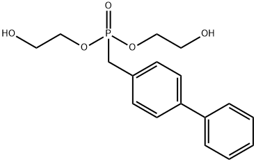 Phosphonic acid, ([1,1'-biphenyl]-4-ylmethyl)-, bis(2-hydroxyethyl) ester (9CI) Structural