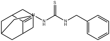 Hydrazinecarbothioamide, N-(phenylmethyl)-2-(tricyclo[3.3.1.13,7]dec-2-ylidene)- Structural