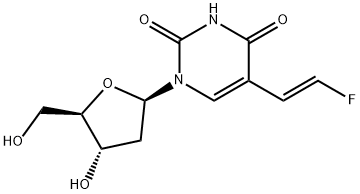 Uridine, 2'-deoxy-5-[(1E)-2-fluoroethenyl]- (9CI) Structural