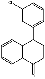 1(2H)-Naphthalenone, 4-(3-chlorophenyl)-3,4-dihydro- Structural