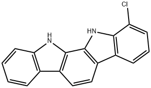 Indolo[2,3-a]carbazole, 1-chloro-11,12-dihydro- Structural