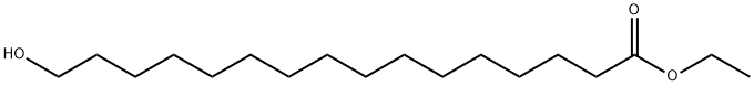 Hexadecanoic acid, 16-hydroxy-, ethyl ester Structural