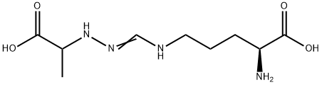 L-Ornithine, N5-[[(1-carboxyethyl)amino]iminomethyl]- Structural