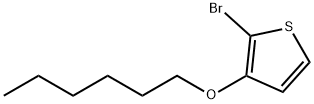 Thiophene, 2-bromo-3-(hexyloxy)- Structural