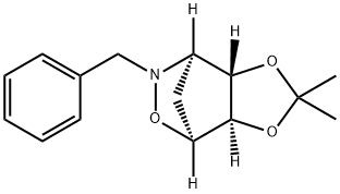 4,7-Methano-4H-1,3-dioxolo[4,5-d][1,2]oxazine, tetrahydro-2,2-dimethyl-6-(phenylmethyl)-, (3aR,4S,7R,7aS)-