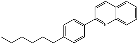 Quinoline, 2-(4-hexylphenyl)- Structural