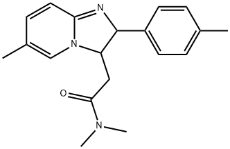 Imidazo[1,2-a]pyridine-3-acetamide, 2,3-dihydro-N,N,6-trimethyl-2-(4-methylphenyl)- Structural