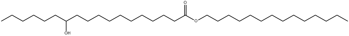 Octadecanoic acid, 12-hydroxy-, tetradecyl ester Structural