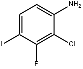 Benzenamine, 2-chloro-3-fluoro-4-iodo- Structural